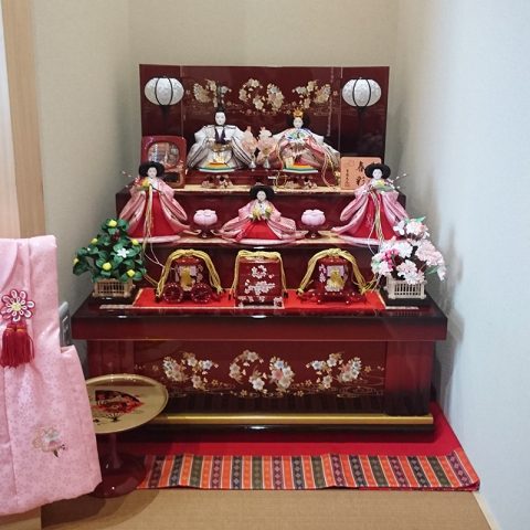 収納三段五人飾り 吉徳大光