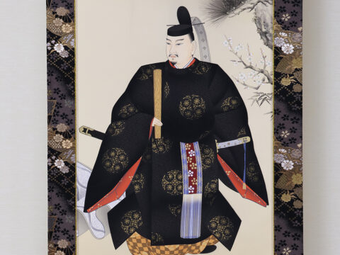 天神様　掛軸　西垣晃堂作