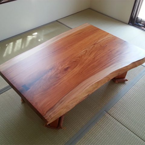 欅　座卓　一枚板テーブル