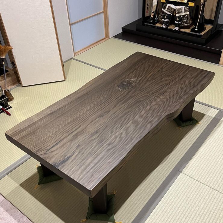 一枚板テーブル　神代杉