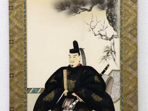 天神様　掛軸　渡辺孝二