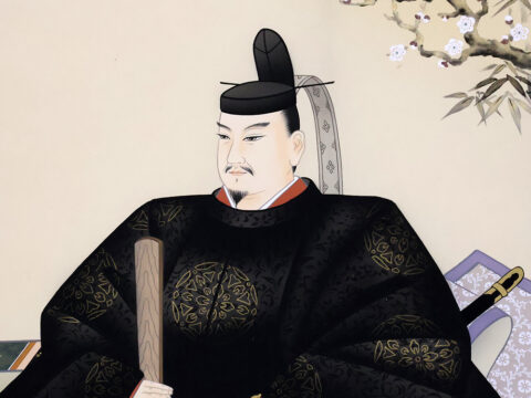 天神様　掛軸　田島翠峰