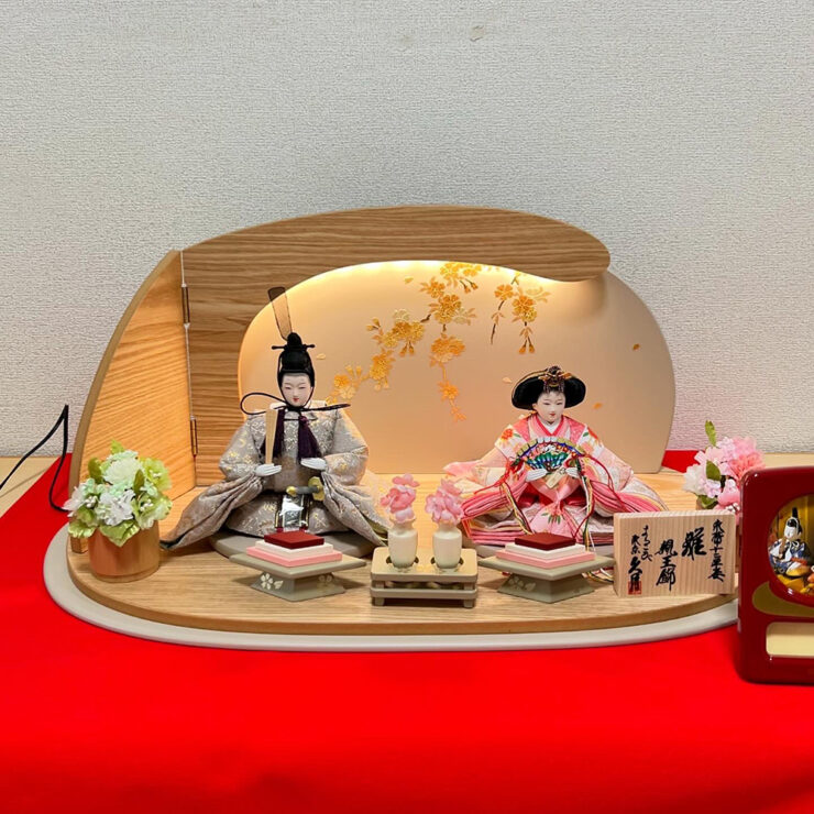 ひな人形　久月　コンパクト親王飾り