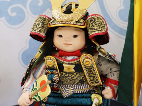 【吉徳大光】五月人形　鎧着大将飾り 「海」 幸一光作
