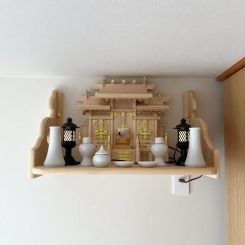 コンパクト神棚セット 桧