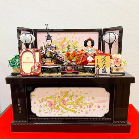 ひな人形　親王収納飾り　久月