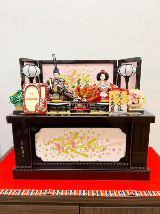 ひな人形　親王収納飾り　久月