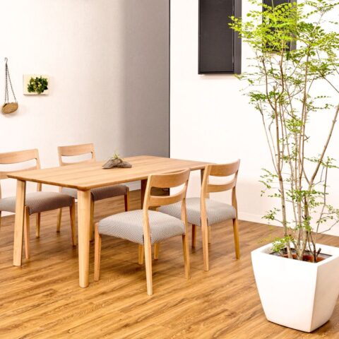 天然木ダイニングテーブルセット　ガルボ　クワトロ