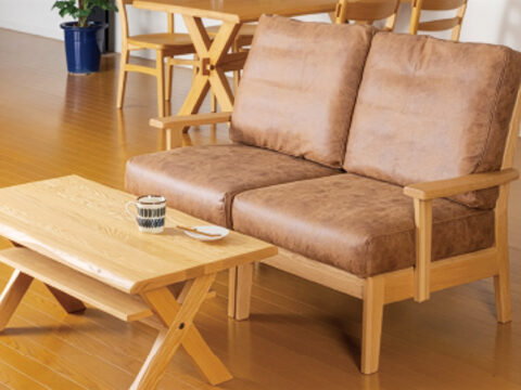 天然木ソファ キオリ イバタインテリア